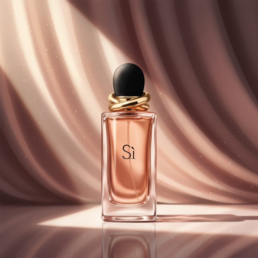 Armani Si Eau de Parfum classic bottle with gold ring